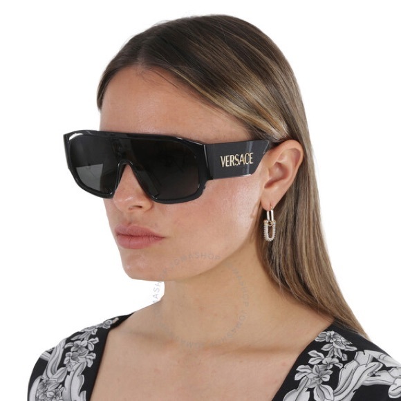 NEW VERSACE VE4439 GB1/87 OVERSIZED MOD 4439 BLACK VE4439 GB187 WOMEN SUNGLASSES main image 9
